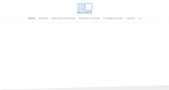 Desktop Screenshot of galeriamultiarte.com.br